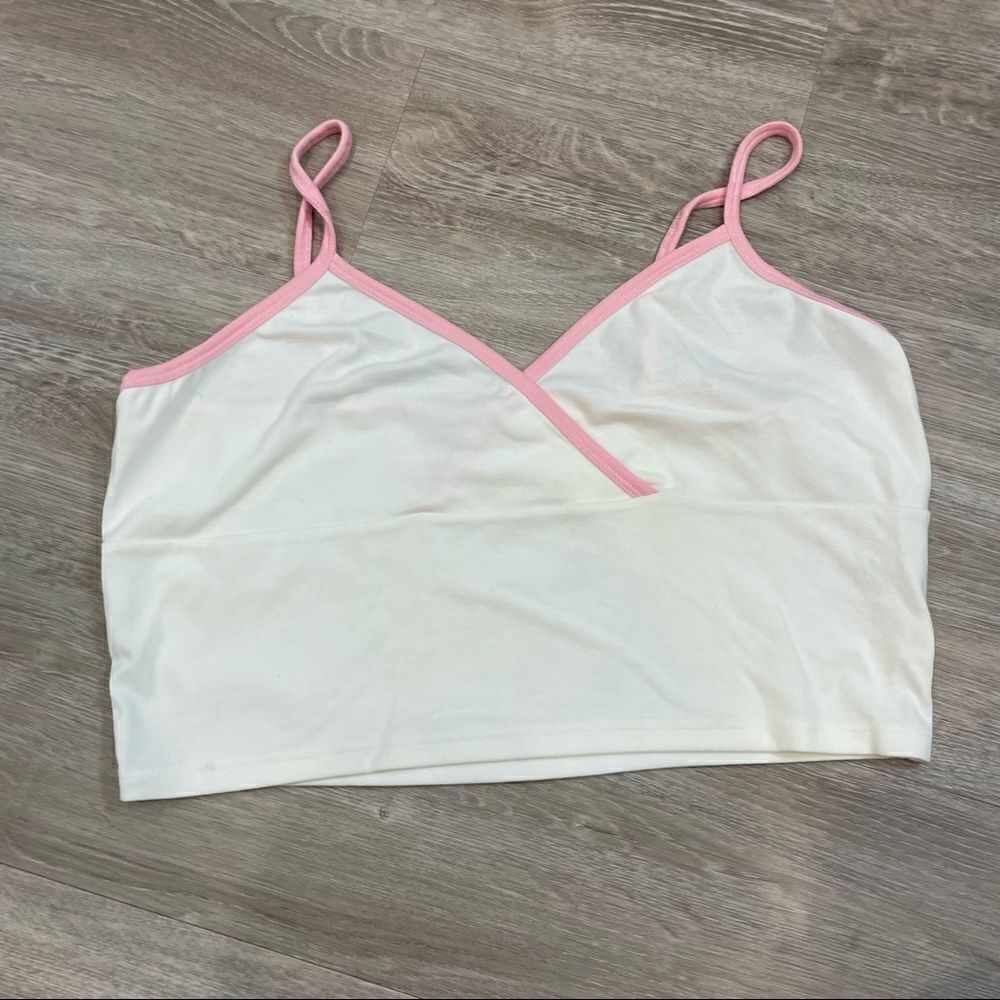 Bp Y2K Faux Wrap Crop Top